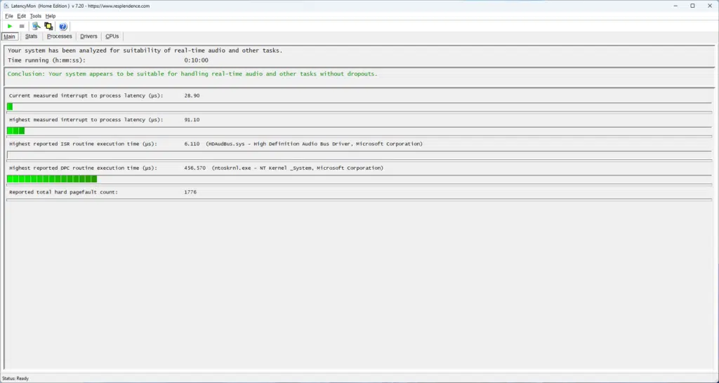 Latency Mon Test 1