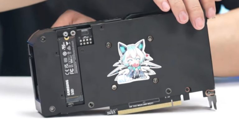 ASUS Shows Off Its GeForce RTX 4060 Ti Prototype Graphics Card Featuring Two M.2 2280 SSD Slots