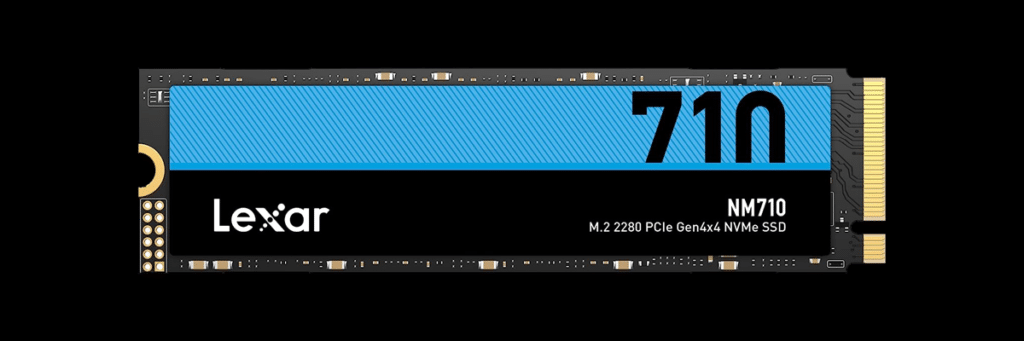 Lexar NM710 1TB PCIe Gen4 M.2 NVMe SSD Banner