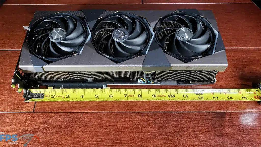 MSI GeForce RTX 4070 Ti SUPRIM X 12G: card measured