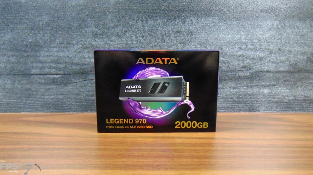 ADATA LEGEND 970 2TB PCIe Gen5 M.2 NVMe SSD Box Front