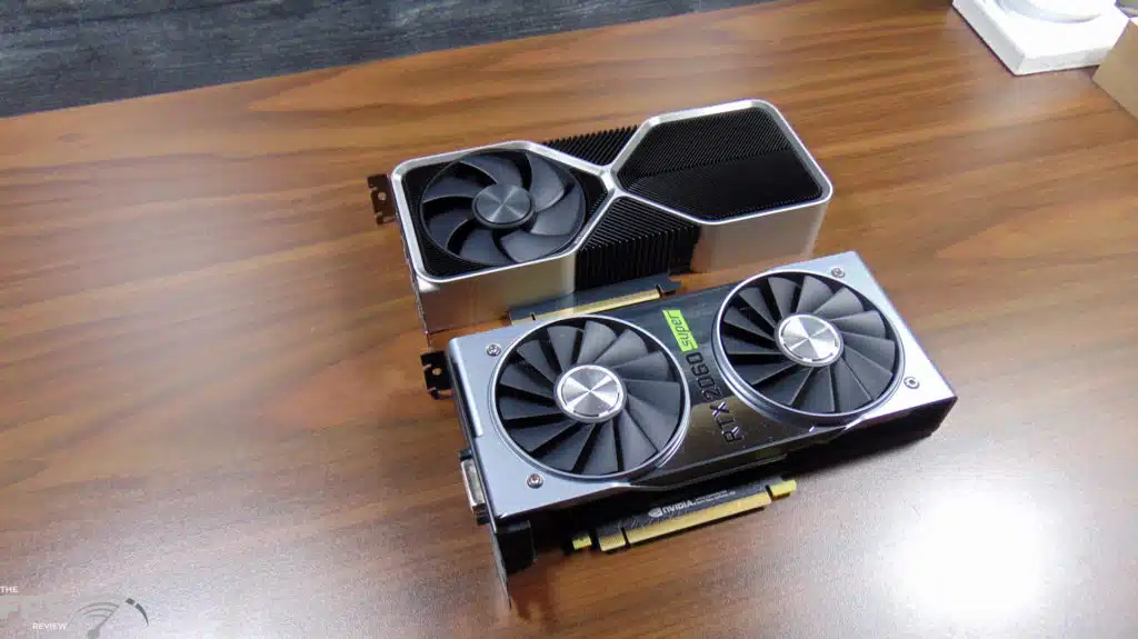 NVIDIA GeForce RTX 4060 Ti Founders Edition and NVIDIA GeForce RTX 2060 SUPER Video Cards Side By Side