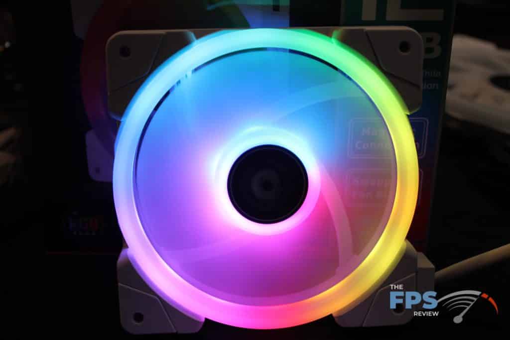 Thermaltake SWAFAN EX12 RGB with RGB lit up
