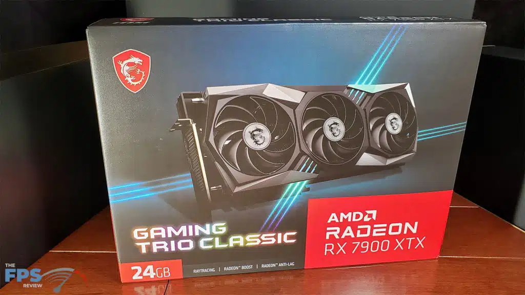 MSI AMD Radeon RX 7900 XTX GAMING TRIO CLASSIC box fromt