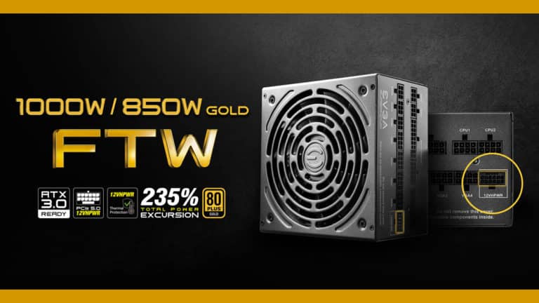 EVGA Launches SuperNOVA 1000W/850W Gold FTW ATX 3.0 Power Supplies with 12VHPWR Thermal Protection Design