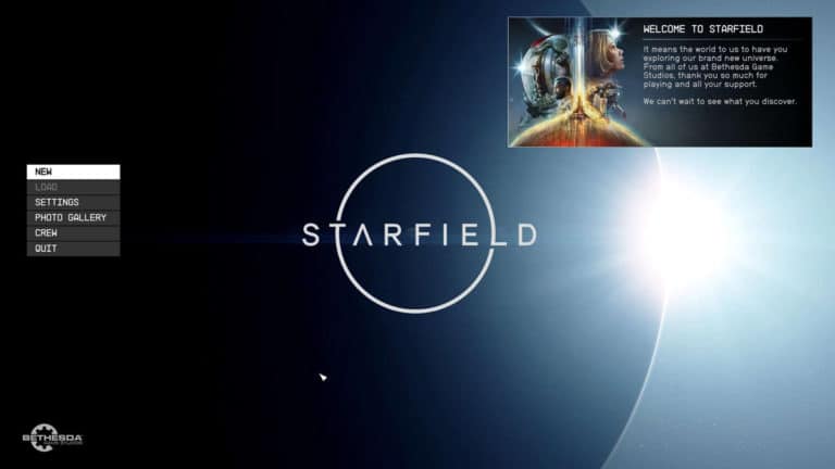 Starfield’s Start Screen Reveals a “Rushed” Game, Former Team Lead of World of Warcraft Claims