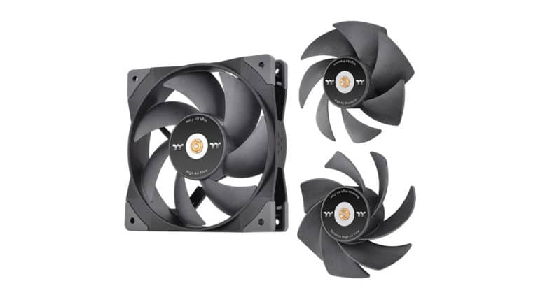 Thermaltake Releases SWAFAN GT12/14 PC Cooling Fans with Three Types of Detachable Fan Blades