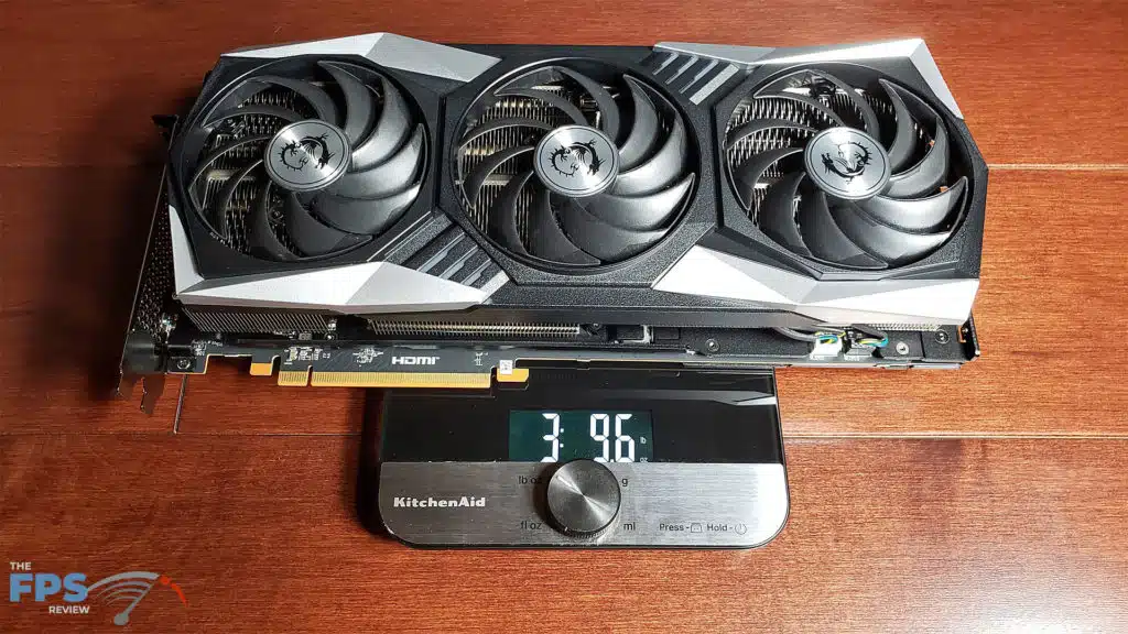 MSI AMD Radeon RX 7900 XTX GAMING TRIO CLASSIC: weight