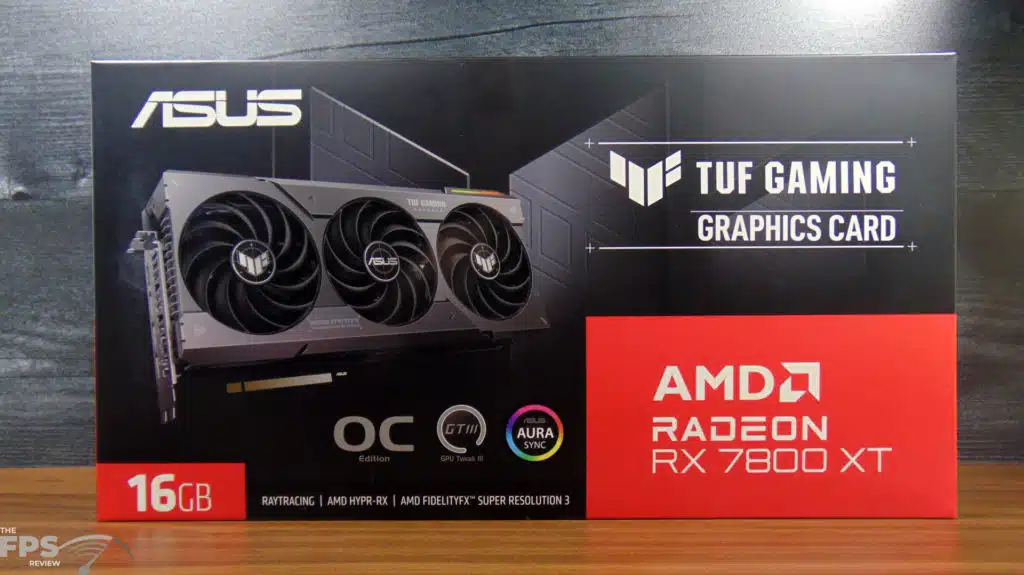 ASUS TUF Gaming Radeon RX 7800 XT OC Edition Box Front