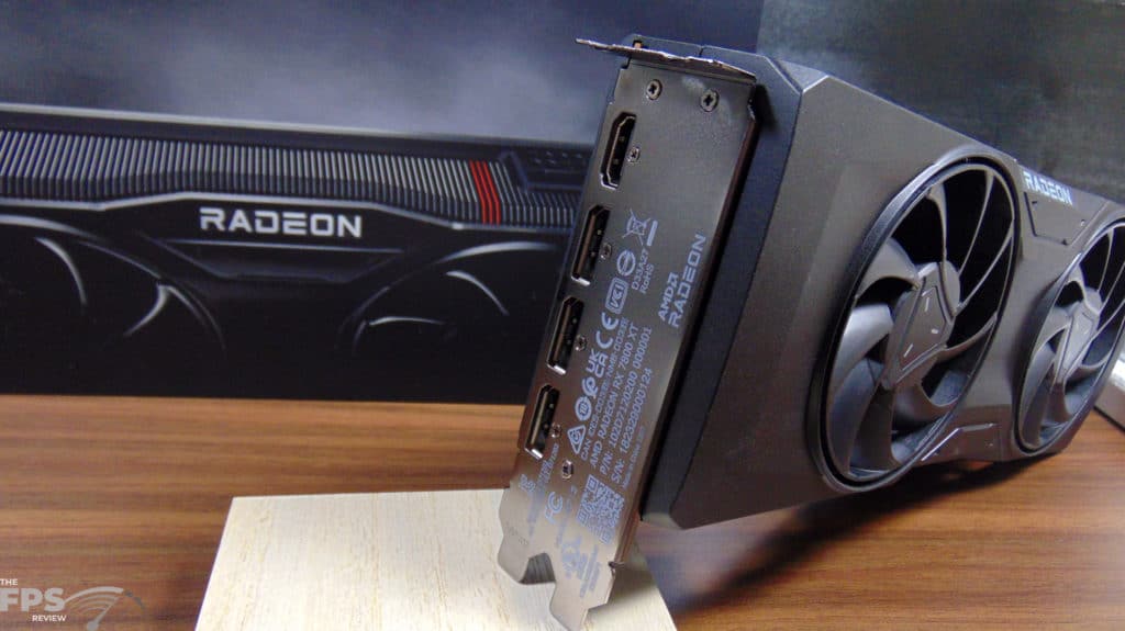 AMD Radeon RX 7800 XT Video Card Display Outputs