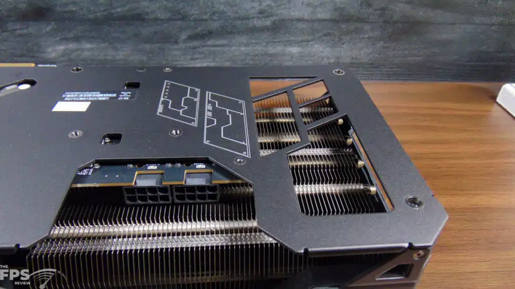 ASUS TUF Gaming Radeon RX 7800 XT OC Edition PCIe Power Connectors and Air Passthrough