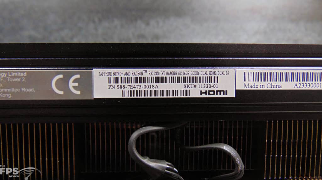 SAPPHIRE NITRO+ Radeon RX 7800 XT 16GB Gaming OC Label