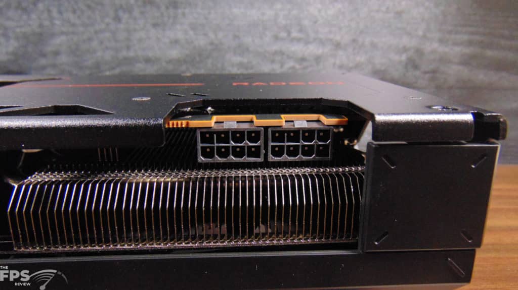 SAPPHIRE PULSE Radeon RX 7700 XT GAMING 12GB Closeup of PCIe Power Connectors