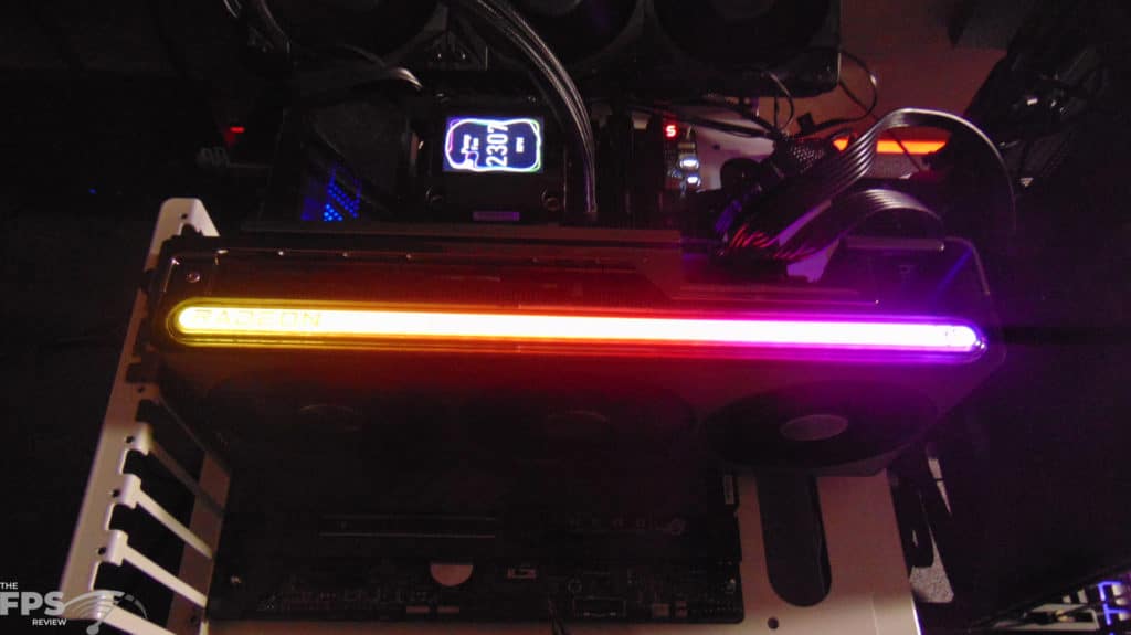 SAPPHIRE NITRO+ Radeon RX 7800 XT 16GB Gaming OC Installed in Computer RGB