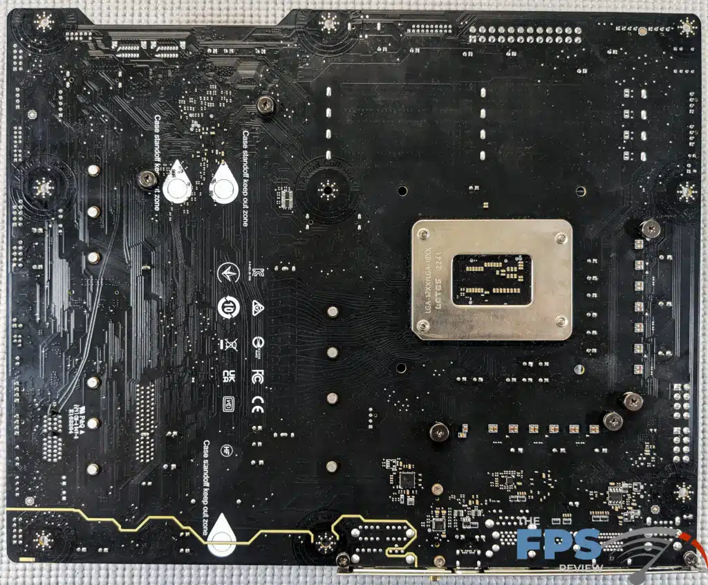 MSI MAG B760 Tomahawk WiFi motherboard PCB back.