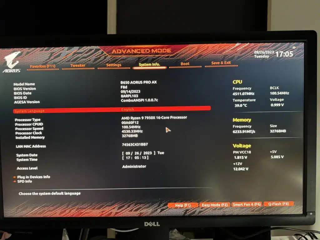 BIOS Image