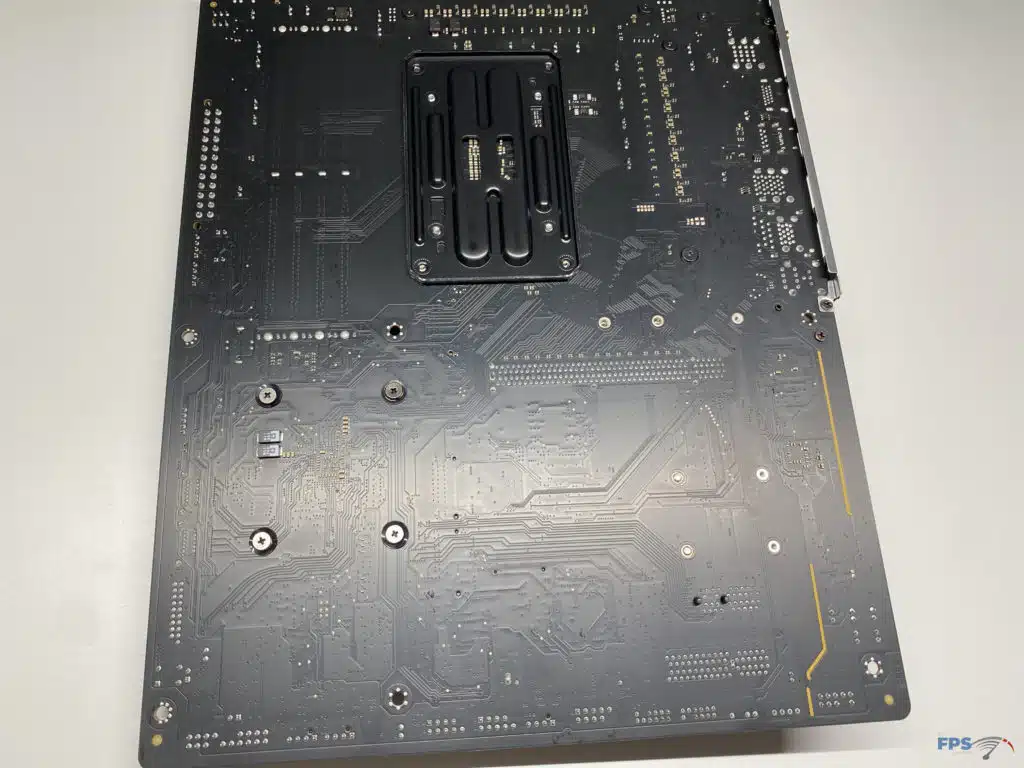 Back of motherboard