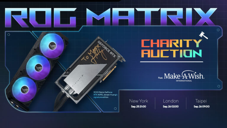 ASUS ROG Matrix GeForce RTX 4090 Jensen Huang Edition Hits $16,000 in Charity Auction