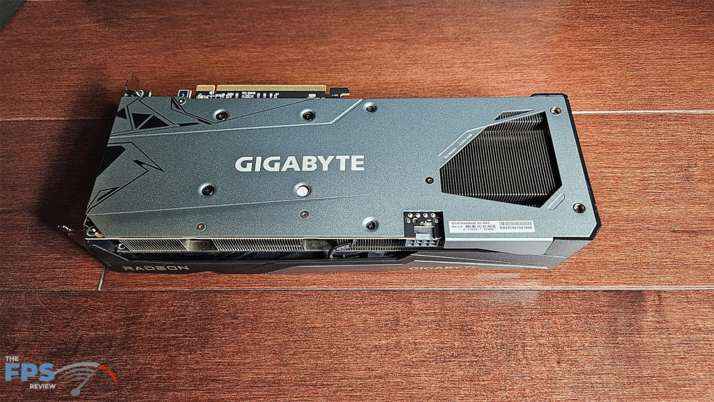 GIGABYTE Radeon RX 7600 GAMING OC: backplate