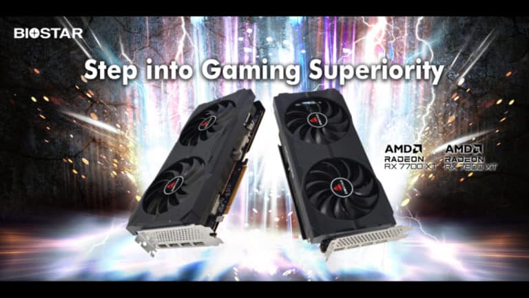 BIOSTAR Unveils AMD Radeon RX 7800 XT and Radeon RX 7700 XT Graphics Cards