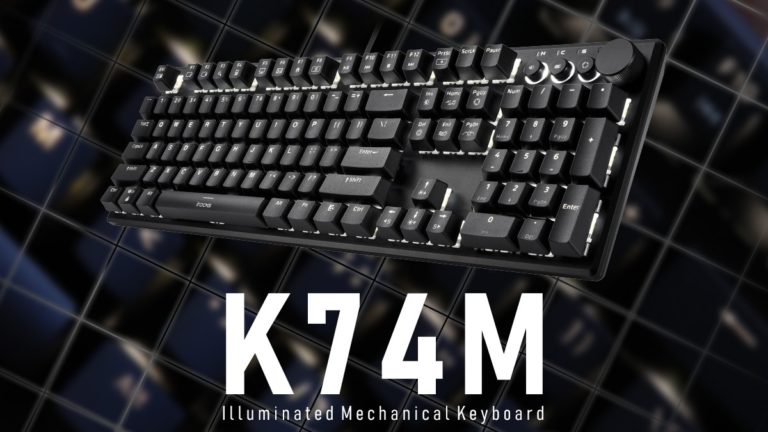 iRocks Launches K74M Mechanical Keyboard with White Backlight and Hot-Swappable Switches for in Black or White