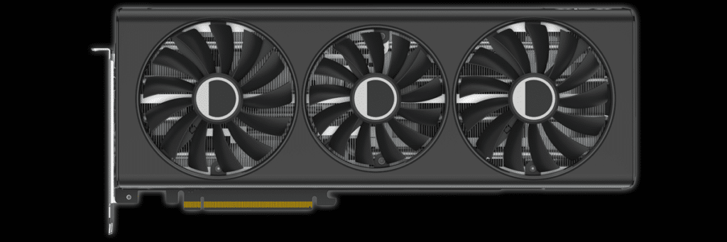 XFX Speedster QICK 319 Radeon RX 7700 XT Black Edition Video Card Front View
