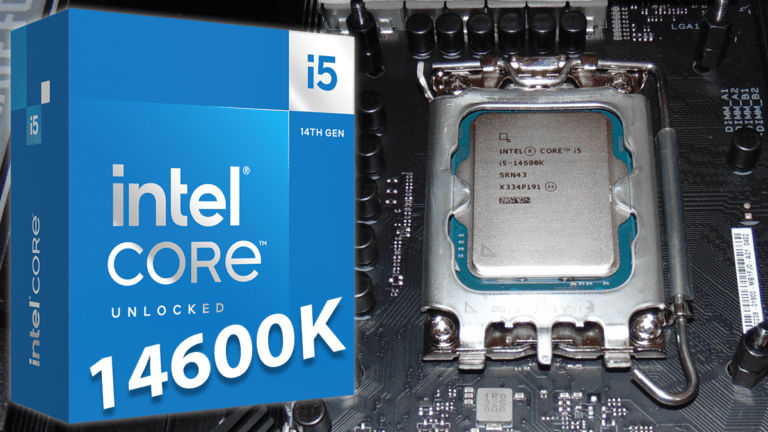 Intel Core i5-14600K Box and CPU with 14600K Text