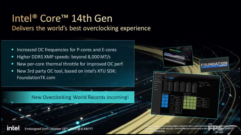 Intel Core 14th Gen Processor Family Platform Press Slides