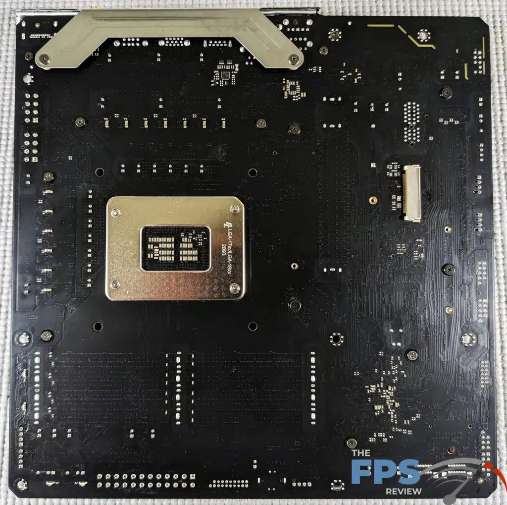 ASRock B760M STEEL LEGEND WiFi motherboard PCB back.