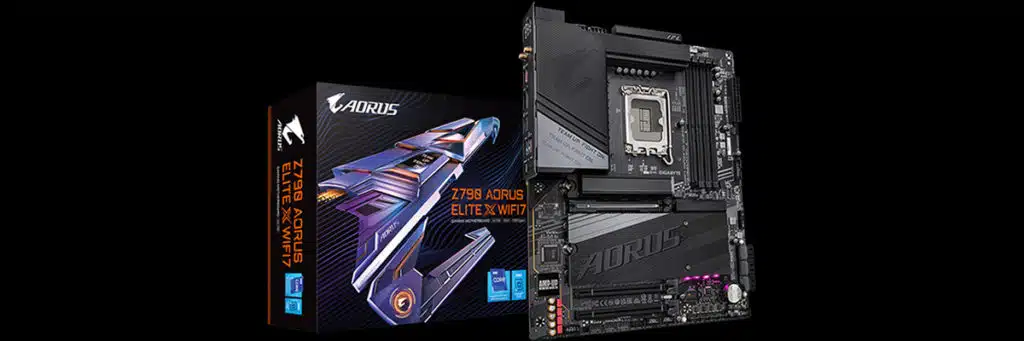 GIGABYTE AORUS Z790 Elite X WIFI7 Motherboard and Box