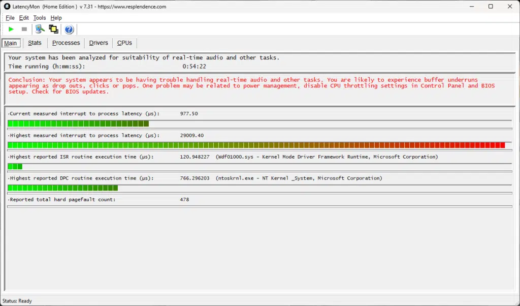 ASRock B760M STEEL LEGEND WiFi Motherboard DPC Latency Screenshot