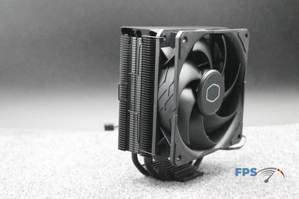 Cooler Master Hyper 212 Black with fan angled view