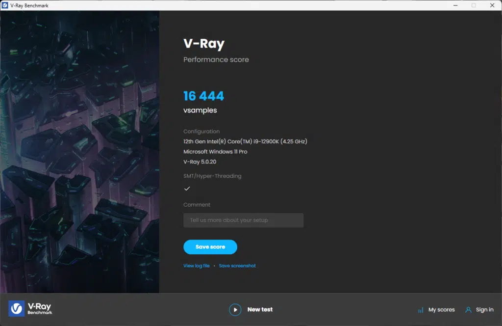 ASRock B760M STEEL LEGEND WiFi V-Ray test results.