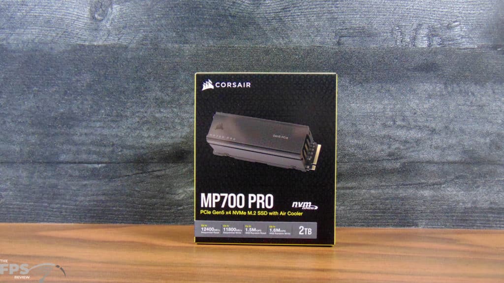CORSAIR MP700 PRO with Air Cooler 2TB PCIe Gen5 M.2 NVMe SSD Box Front