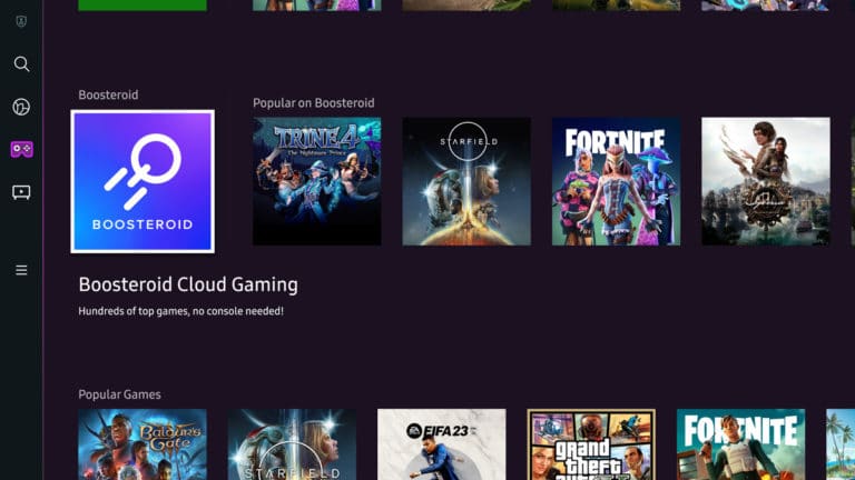 Samsung Gaming Hub Adds Support for Boosteroid, World’s Largest Independent Cloud Gaming Provider