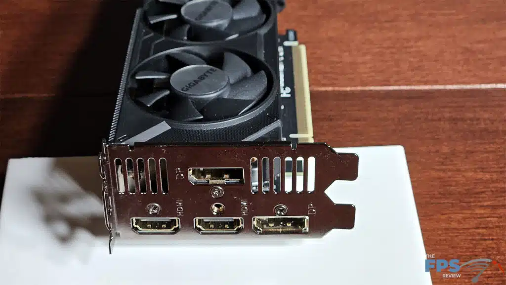 GIGABYTE GeForce RTX 4060 OC Low Profile: I/O plate