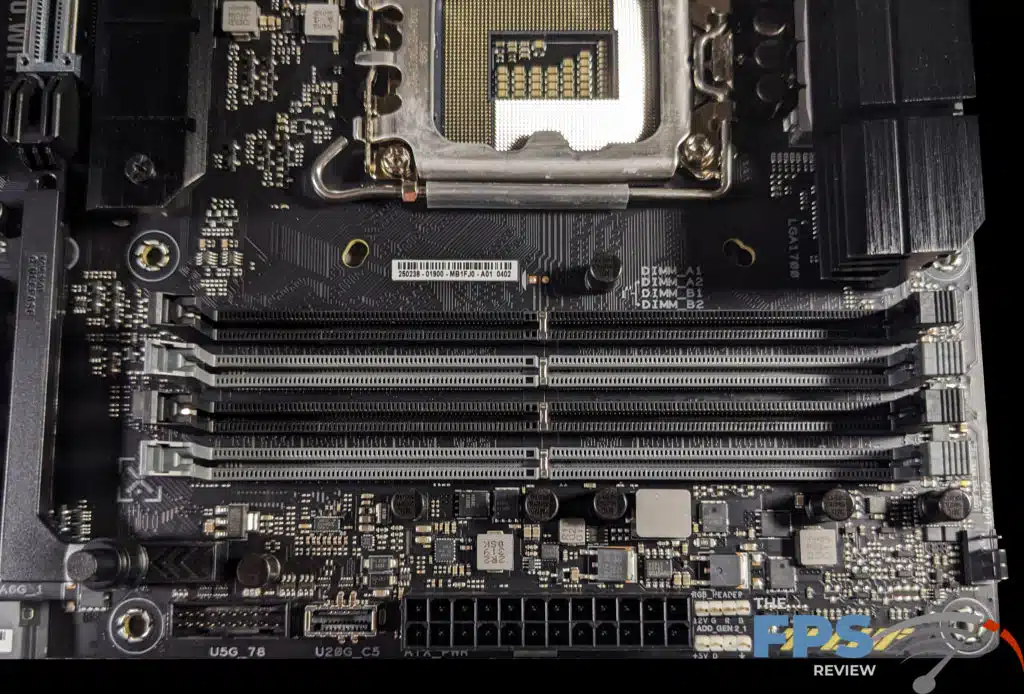 ASUS TUF GAMING Z790-PRO WiFi Motherboard DIMM slots.