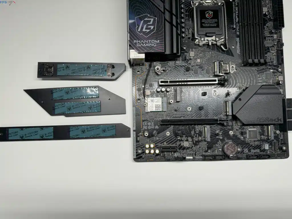 ASRock Phantom Gaming Z790 RIPTIDE WIFI Bottom with M.2 Slot exposed