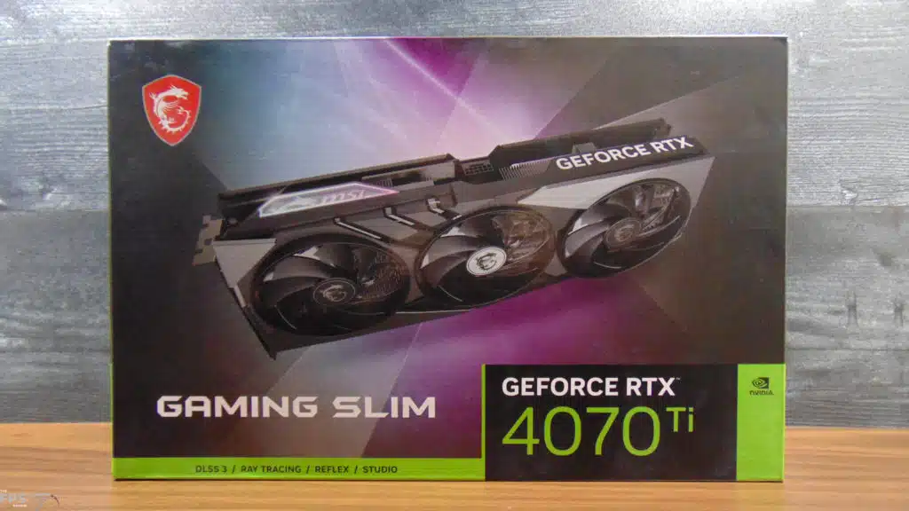 MSI GeForce RTX 4070 Ti GAMING SLIM 12G Video Card Box Front