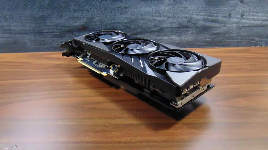 MSI GeForce RTX 4070 Ti GAMING SLIM 12G Video Card Top Angled View