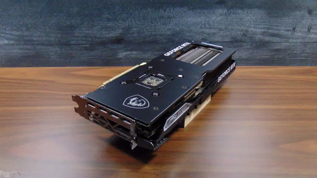 MSI GeForce RTX 4070 Ti GAMING SLIM 12G Video Card Bottom Angled View