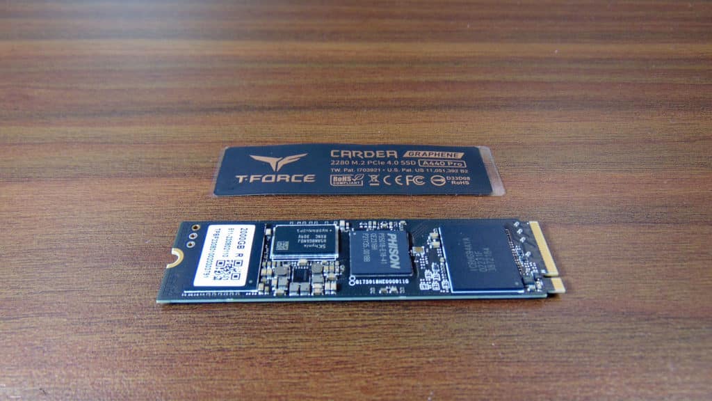 TEAMGROUP T-FORCE CARDEA A440 PRO 2TB PCIe Gen4 M.2 NVMe SSD Top View