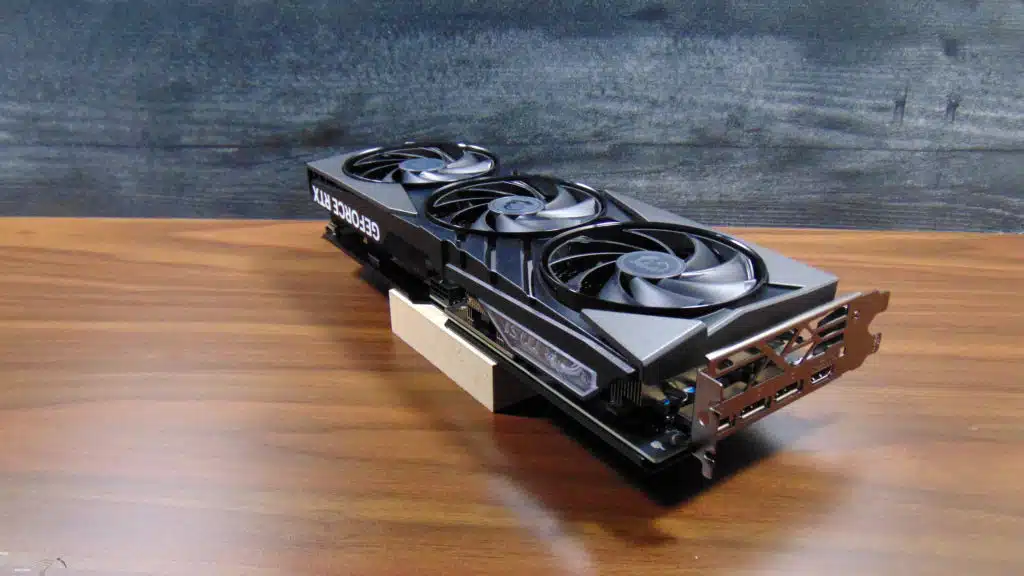 MSI GeForce RTX 4070 Ti GAMING SLIM 12G Video Card Top Angled View