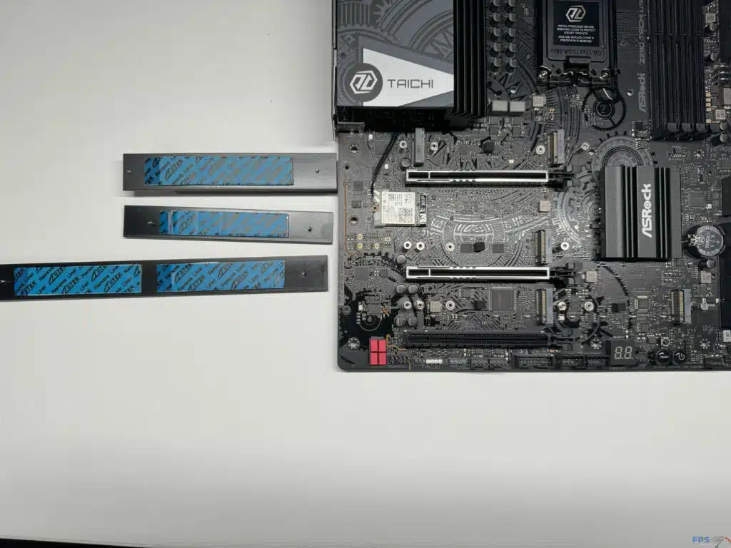 M.2 slots with covers removed