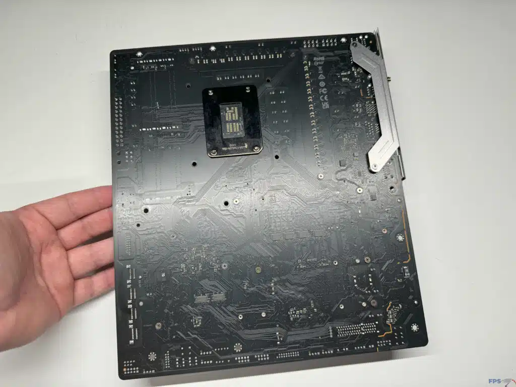 Back of motherboard
