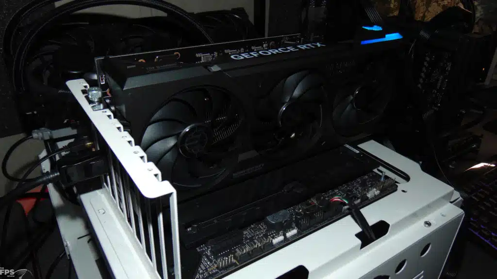 ASUS TUF Gaming GeForce RTX 4070 Ti SUPER Installed in Computer with RGB