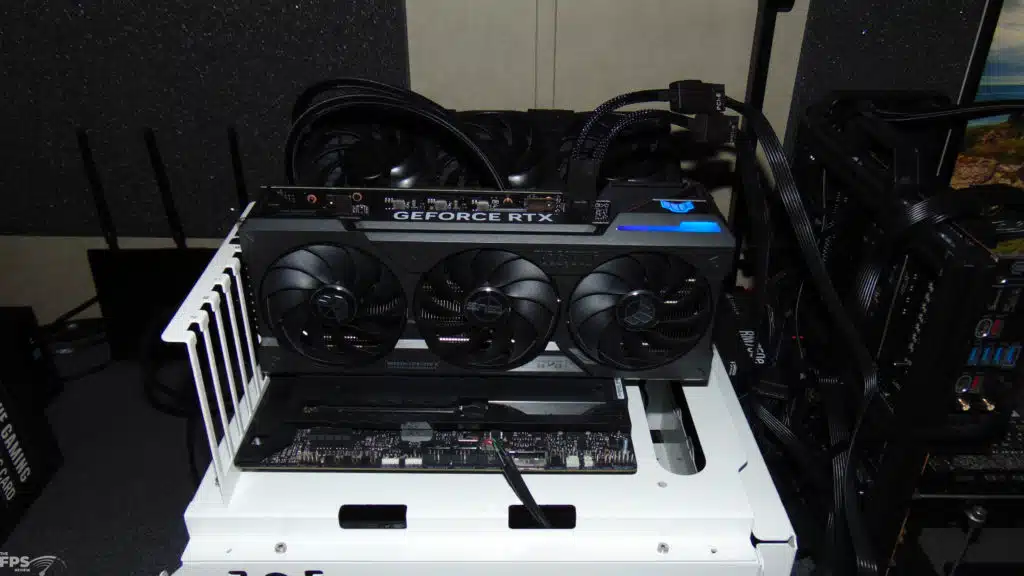 ASUS TUF Gaming GeForce RTX 4070 Ti SUPER Installed in Computer with RGB