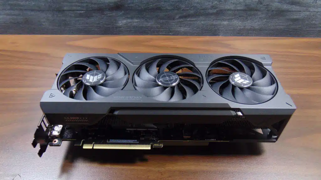 ASUS TUF Gaming GeForce RTX 4070 Ti SUPER Top View