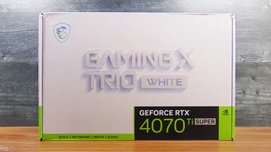 MSI GeForce RTX 4070 Ti SUPER GAMING X TRIO WHITE Box Front