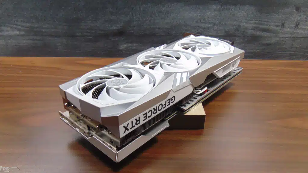 MSI GeForce RTX 4070 Ti SUPER GAMING X TRIO WHITE Top View